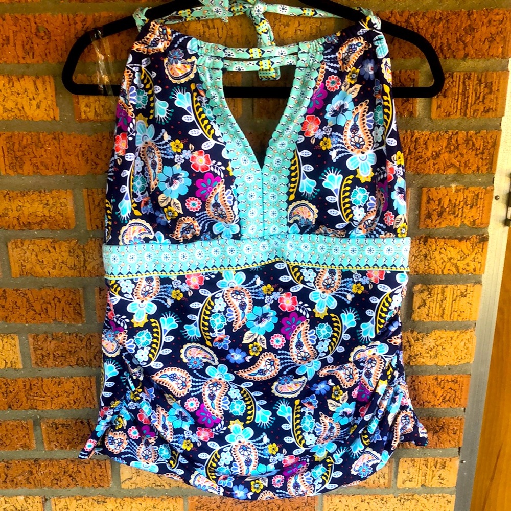 Liz Claiborne Halter Bathing Suit Top
